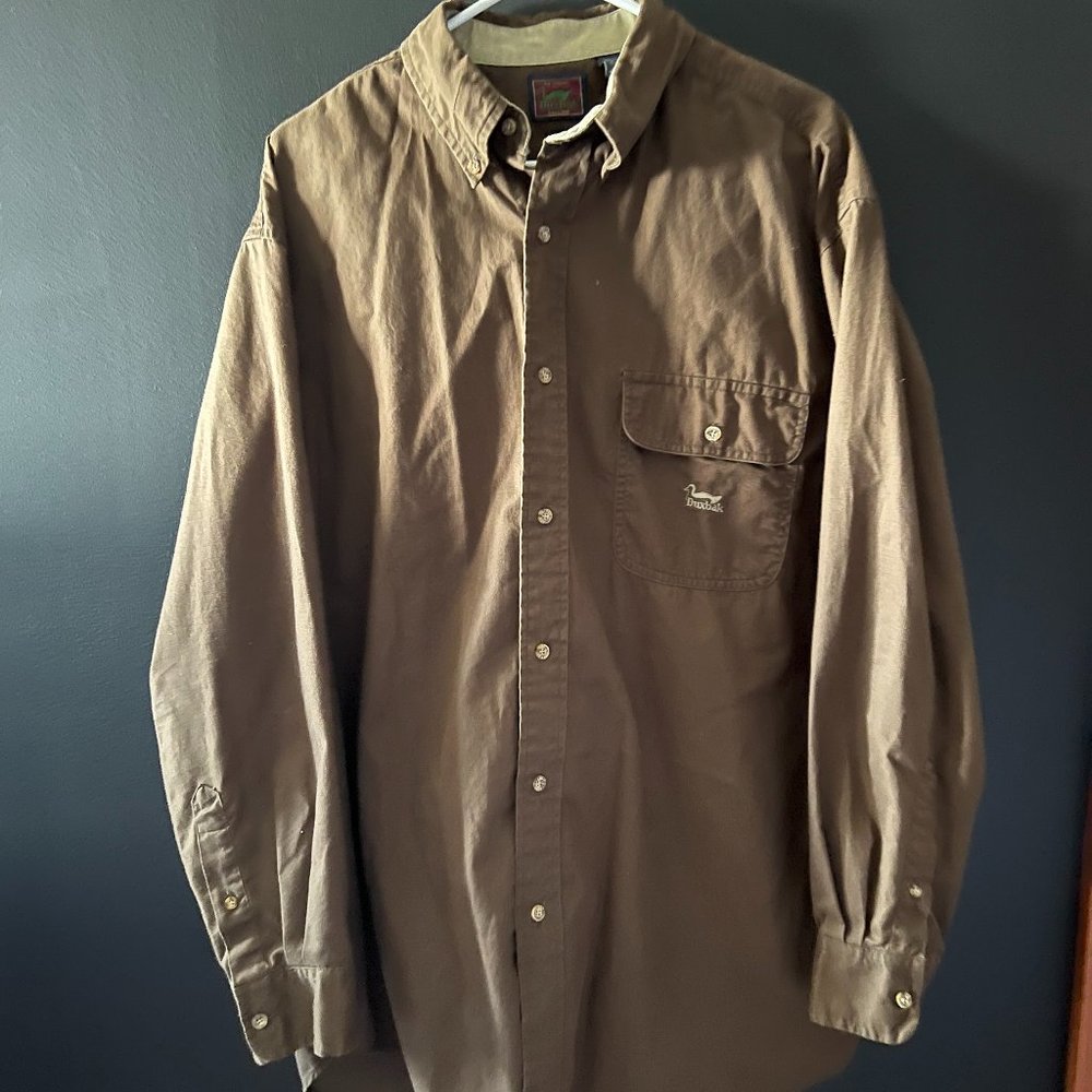 Mens Duxbak Brown Button up